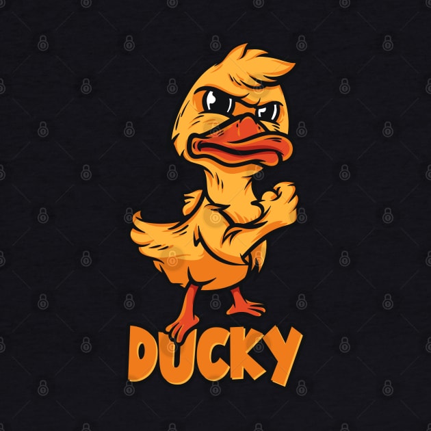 Ducky - Tough Duck by Graphics Gurl